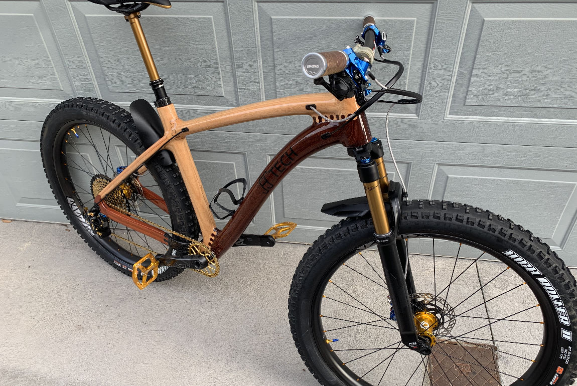 HTech Custom Wood Hardtail Mountain Bike
