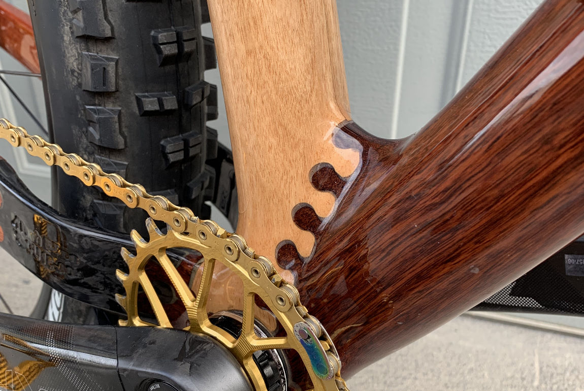 Wooden best sale mountain bike